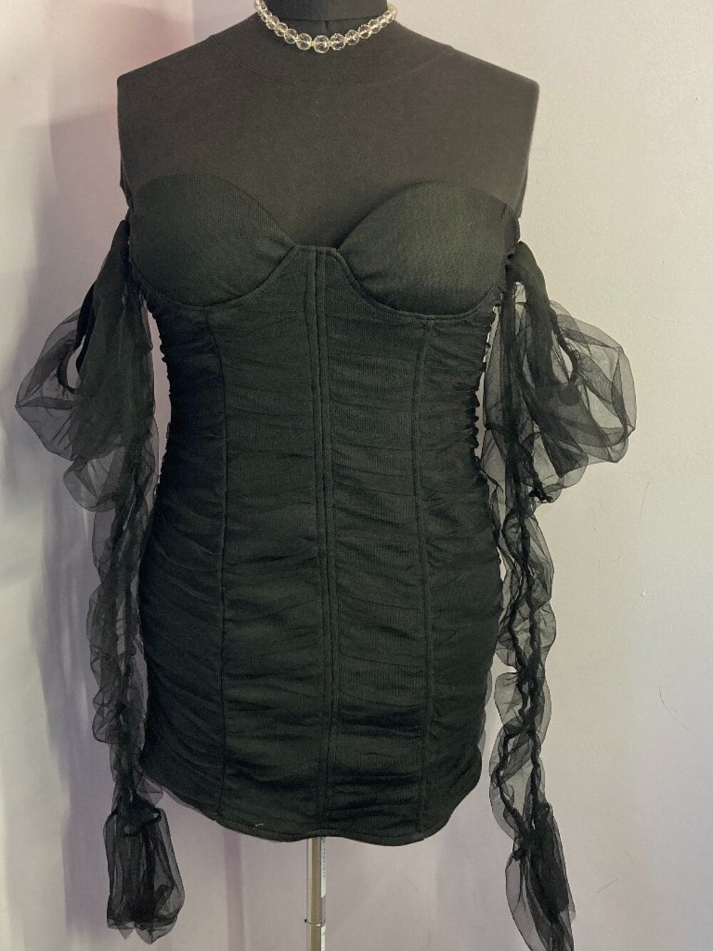 Fashion Nova Ruched Bodycon Mini Dress, NWT, Size XL